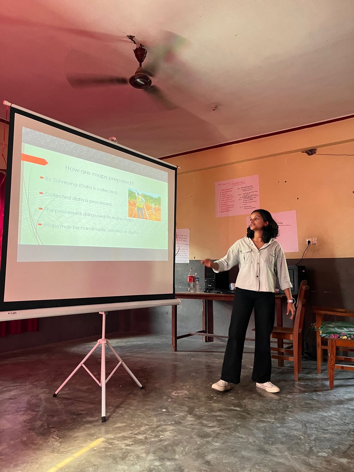 Niruta teaching map literacy to secondary school students
